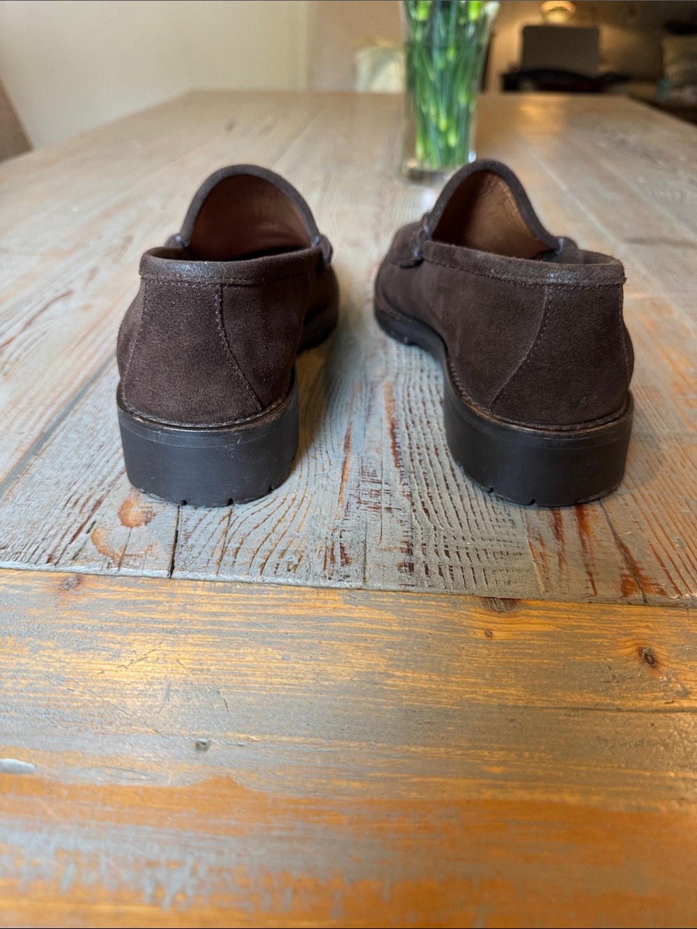 Gucci Brown Suede Horsebit Loafers - Picture 6 of 10